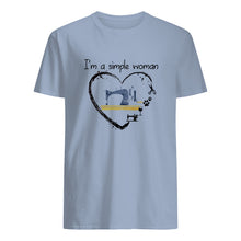 Load image into Gallery viewer, Sewing I'm A Simple Woman Gift For Women Guys Tee