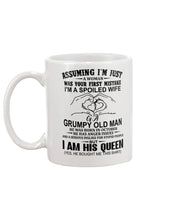 Load image into Gallery viewer, A Spoiled Wife Of An October Grumpy Old Man Birthday Meaningful Gift Mug