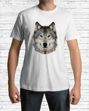 Load image into Gallery viewer, Wolf's Face Simple Unique Custom Design For Animal Lovers Guys Tee