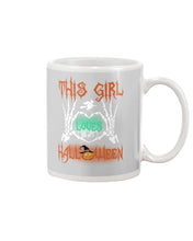 Load image into Gallery viewer, This Girl Loves Halloween Gift For Girls Mug