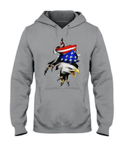 Load image into Gallery viewer, Eagle Giant Scratch USA Flag Gift For Women Hoodie