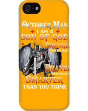 Load image into Gallery viewer, October Man Son Of God Birthday Meaningful Gift For Men Phone case