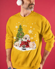 Load image into Gallery viewer, Funny Golden Retrievers Sleep In Red Boots Gift For Dog Lovers Sweatshirt