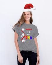 Load image into Gallery viewer, Baseball Be My DNA Gift For Sport Lovers Guys Tee
