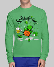 Load image into Gallery viewer, Basketball Saint Patrick's Day Gift For Basketball Lovers Unisex Long Sleeve