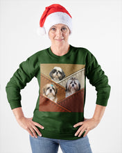 Load image into Gallery viewer, Three Cute Shih Tzu In Bag Gift For Dog Lovers Sweatshirt