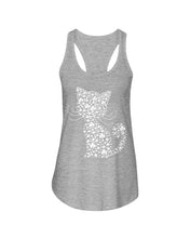 Load image into Gallery viewer, Cat With Clover Lucky Great Gift For Cat Lovers Ladies Flowy Tank