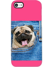 Load image into Gallery viewer, baby Pug In Denim Pocket Gift For Dog Lovers Phone case