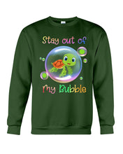 Load image into Gallery viewer, Vintage Funny Stay Out Of My Bubble Gift For Turtle Lovers Sweatshirt