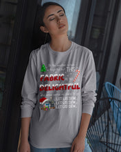 Load image into Gallery viewer, Weather Outside Frightful Sewing Let Us Sew Unisex Long Sleeve