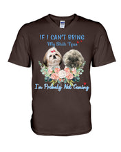Load image into Gallery viewer, If I Can't Bring My Shih Tzu Trending For Dog Lovers Guys V-Neck