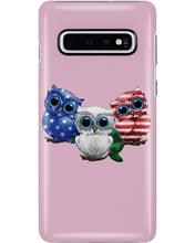 Load image into Gallery viewer, Lovely Phone Case Three Owl With US Flag Gift For Owl Lovers Phone case