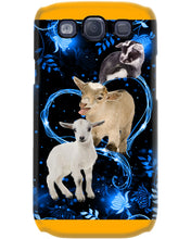 Load image into Gallery viewer, Lovely Phone Case Twinkling Blue Heart Gift For Goat Lovers Phone case