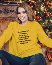 Load image into Gallery viewer, I'm A German Woman I'm Great At Multi Tasking Gift For Women Sweatshirt