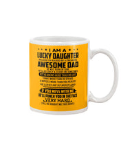 Load image into Gallery viewer, Lucky Daughter Of A June Freaking Awesome Dad Birthday Gift Mug
