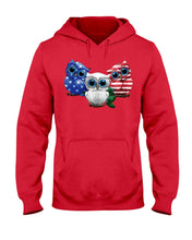 Load image into Gallery viewer, Lovely Phone Case Three Owl With US Flag Gift For Owl Lovers Hoodie