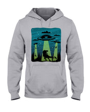 Load image into Gallery viewer, UFA Dinosaur T Rex Sky Full Of Stars Hoodie