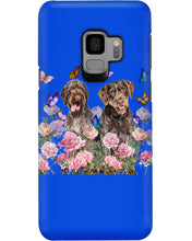 Load image into Gallery viewer, German Wirehaired Pointer With Peonies Gift For Dog Lovers Phone case