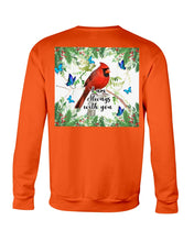 Load image into Gallery viewer, Scarlet Macaw With Butterflies I Am Always With You Gift For Lover Sweatshirt