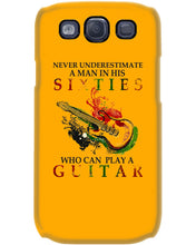 Load image into Gallery viewer, Never Underestimate A 60 Year Old Man Can Play A Guitar Phone case
