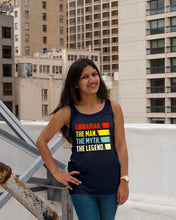 Load image into Gallery viewer, Vintage Funny Librarian The Man The Myth The Legend Gift For Friends Ladies Flowy Tank