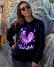 Load image into Gallery viewer, Chicken Purple Butterflies Gift For Chicken Lovers Sweatshirt