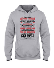 Load image into Gallery viewer, This Girl Has Fought A Thousand This Girl Was Born In March Hoodie