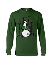 Load image into Gallery viewer, Funny Cat Playing Drums Great Gift For Cat Lovers Unisex Long Sleeve