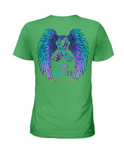 Load image into Gallery viewer, You Matter Ribbon Awareness With Angel Wings Ladies Tee