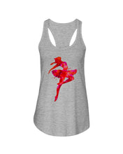 Load image into Gallery viewer, Colorful Red Pink Ballet Girl Gift For Ballet Dancer Ladies Flowy Tank
