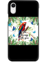 Load image into Gallery viewer, Scarlet Macaw With Butterflies I Am Always With You Gift For Lover Phone case