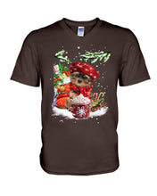 Load image into Gallery viewer, Yorkshire Terrier Loves Drinking Hot Latte Gift For Dog Lovers Guys V-Neck