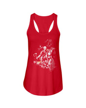 Load image into Gallery viewer, You're Not Alone Motorcycle Axe Gift For Men Ladies Flowy Tank