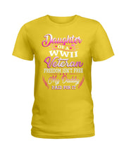 Load image into Gallery viewer, Daughter Of A Veteran Freedom Isn't Free Gift For Daughter Ladies Tee