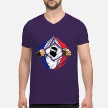 Load image into Gallery viewer, Corse Super Hero Flag Patriot Gift For Men Guys V-Neck