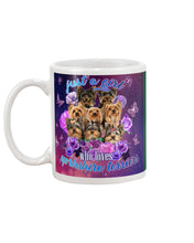 Load image into Gallery viewer, A Girl Loves Yorkshire Terrier Gift For Dog Lovers Mug