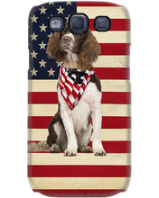 Load image into Gallery viewer, Lovely Phone Case With US Flag Gift For Spaniel Lovers Phone case