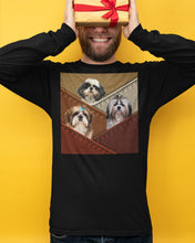 Load image into Gallery viewer, Three Cute Shih Tzu In Bag Gift For Dog Lovers Unisex Long Sleeve