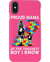 Load image into Gallery viewer, Proud Mama Of The Touchest Boy I Know Autism's Day Gift Phone case