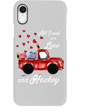 Load image into Gallery viewer, All I Need Are Love And Hockey Gift For Hockey Players Phone case