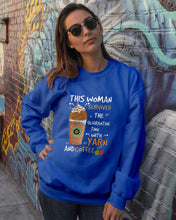 Load image into Gallery viewer, The Quarantine Time With Yarn And Coffee Gift For Women Sweatshirt