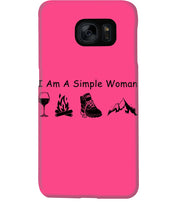 Load image into Gallery viewer, Simple Woman Loves Wine Camping Shoes And Climbing Phone case