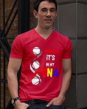 Load image into Gallery viewer, Baseball Be My DNA Gift For Sport Lovers Guys V-Neck