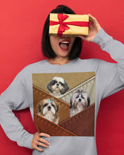 Load image into Gallery viewer, Three Cute Shih Tzu In Bag Gift For Dog Lovers Unisex Long Sleeve