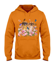 Load image into Gallery viewer, Pekingese With Peonies Gift For Dog Lovers Hoodie