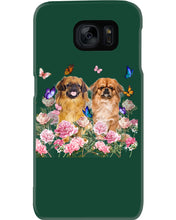 Load image into Gallery viewer, Pekingese With Peonies Gift For Dog Lovers Phone case