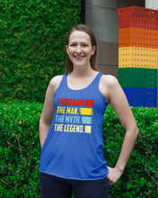 Load image into Gallery viewer, Vintage Funny Librarian The Man The Myth The Legend Gift For Friends Ladies Flowy Tank