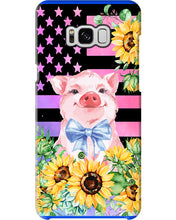 Load image into Gallery viewer, Pig America Flag Sunflower Special Custom Design Phone case