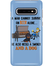 Load image into Gallery viewer, A Man Loves Beer And Dachshund Gift For Dog Lovers Phone case