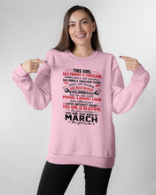 Load image into Gallery viewer, This Girl Has Fought A Thousand This Girl Was Born In March Sweatshirt